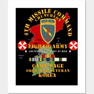 4th Missile Command - Eighth Army - Camp Page - Chuncheon, Korea - Cold War Veteran X 300 Posters and Art